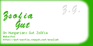 zsofia gut business card