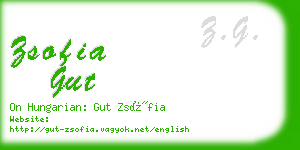 zsofia gut business card